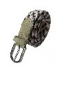 Women's Woven Suede Canvas Belt – No-Hole Punch Free Pink, Black & Beige