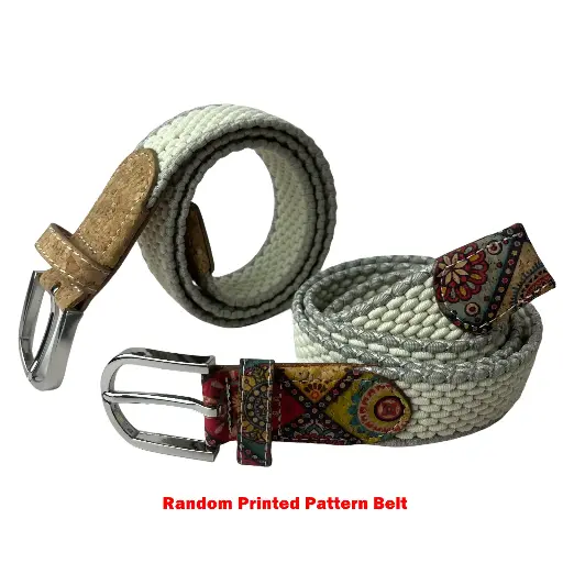 Women's Woven Canvas Belt – No-Hole Punch Free